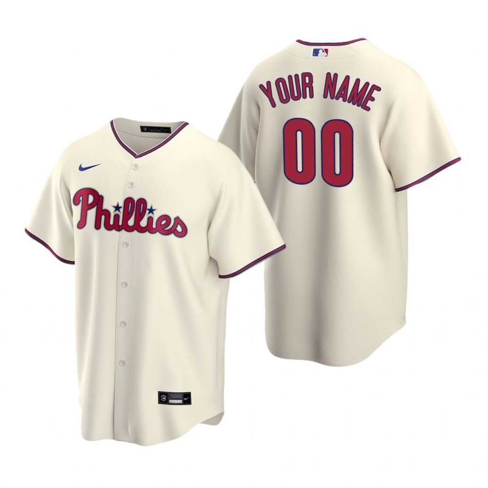Philadelphia Phillies Customized Nike Cream Stitched MLB Cool Base Jersey,We sell and wholesale Philadelphia Phillies Customized Nike Cream Stitched MLB Cool Base Jersey on line form chian!